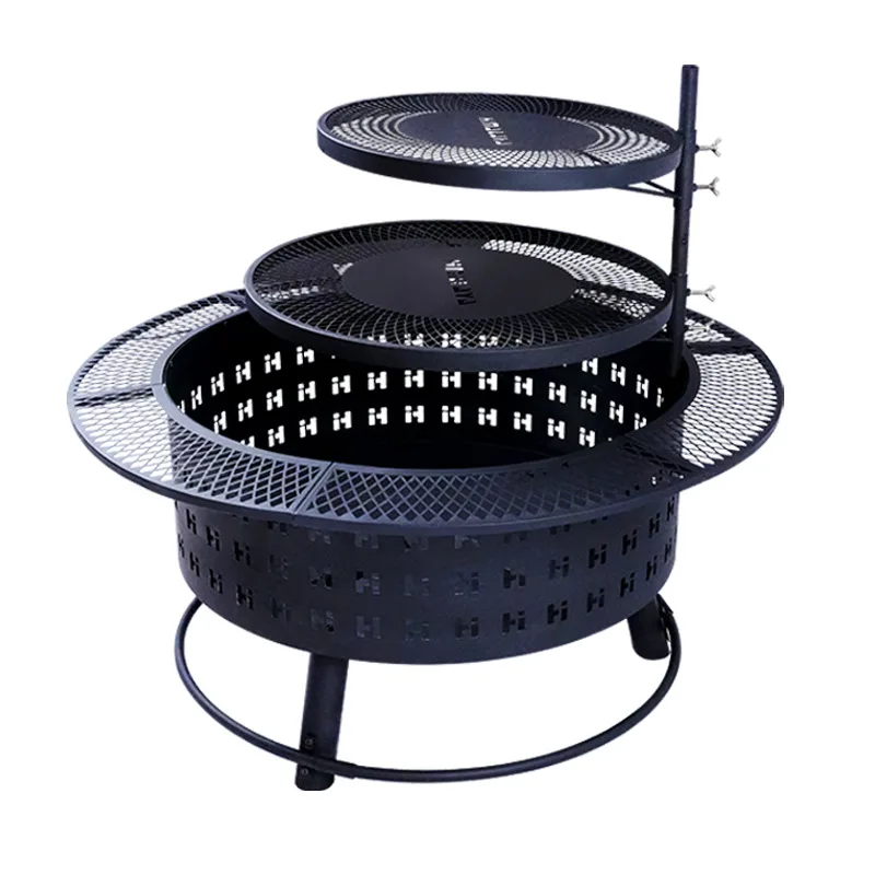 

Outdoor Fire Pit & Patio Wood Burning Stove - Camping Bonfire Grill Portable Campfire Heater For Home Heating Camping Fishing