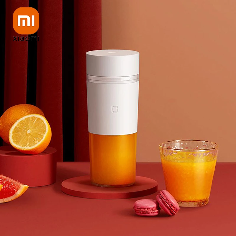 XIAOMI MIJIA przenośna sokowirówka elektryczny Mini Blender USB ładowany robot do warzyw i owoców wyciskarka do soku pomarańczowego 300ml