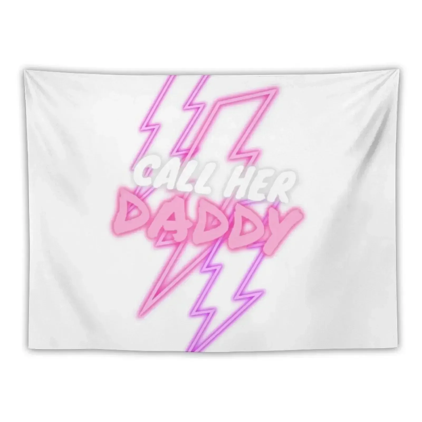 Call Her Daddy Lightning Tapestry Wall Mural Aesthetic Home Decor Funny Home Decorations Tapestry