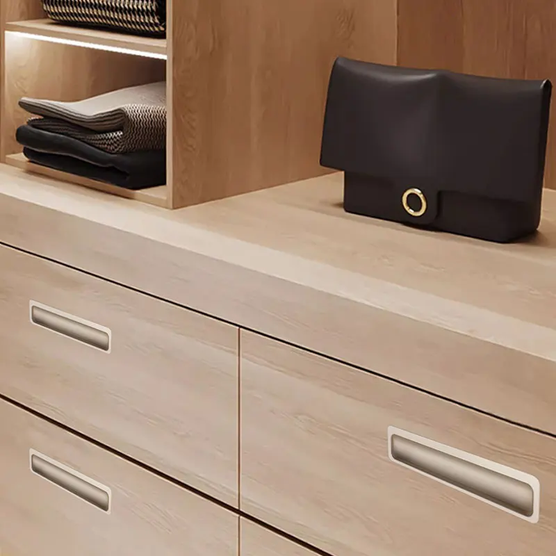 

Встраиваемые скрытые ручки для шкафов и ящиков, мебельные ручки для детских гарнитуров, фурнитура из алюминиевого сплава, кухонные аксессуары