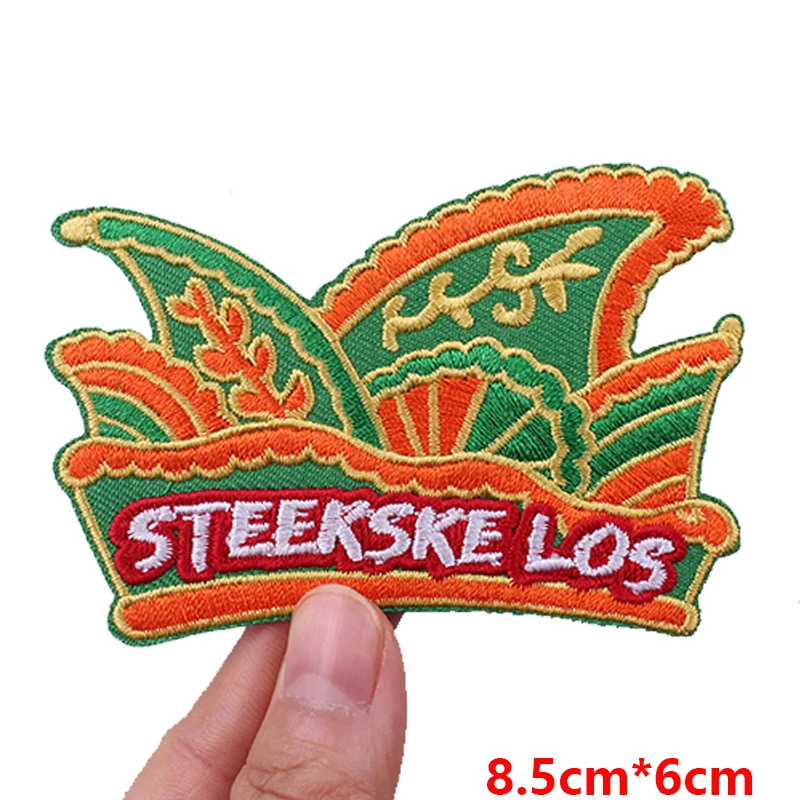 Nederland Kruikenstad embleem borduurpatch Nederland carnaval geborduurde patches voor kleding opstrijkbare patches voor kleding
