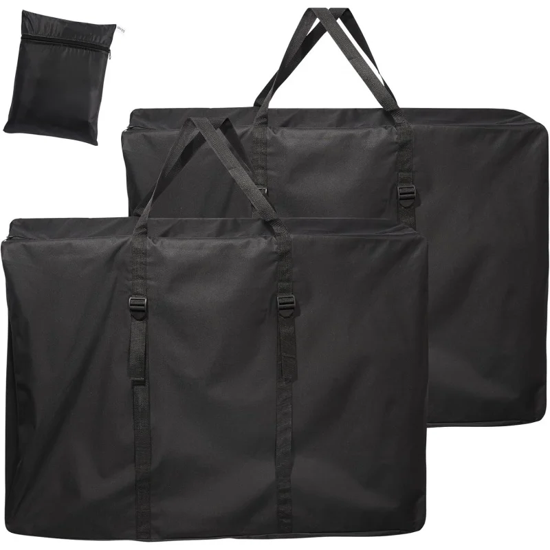 Sac de rangement de Noël 600D pour chaises pliantes, extra large et robuste, avec fermeture éclair et poignée, adapté aux lits pliants