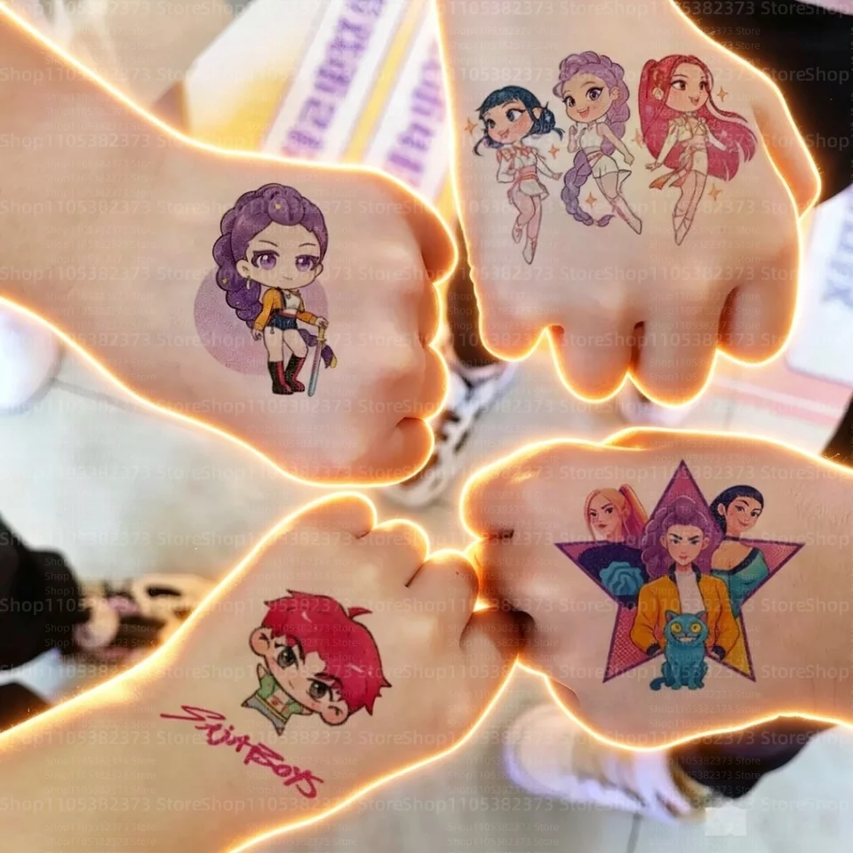 2026 Nuevos tatuaj temporal: juego Rumi y Jinu para cosplay y Navidad | Diseños de HUNTR/X y 2026 Nuevos tatuaj temporal: juego Rumi y Jinu para cosplay y Navidad | Diseños de HUNTR/X y