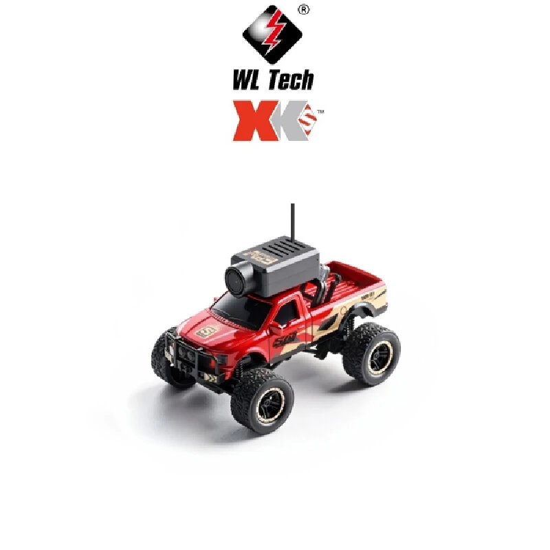 

WL Tech XK 6407-C 1:64 Mini RC Monster Truck FPV Camera Remote Control Car VR Video Transmission Gift for Kids