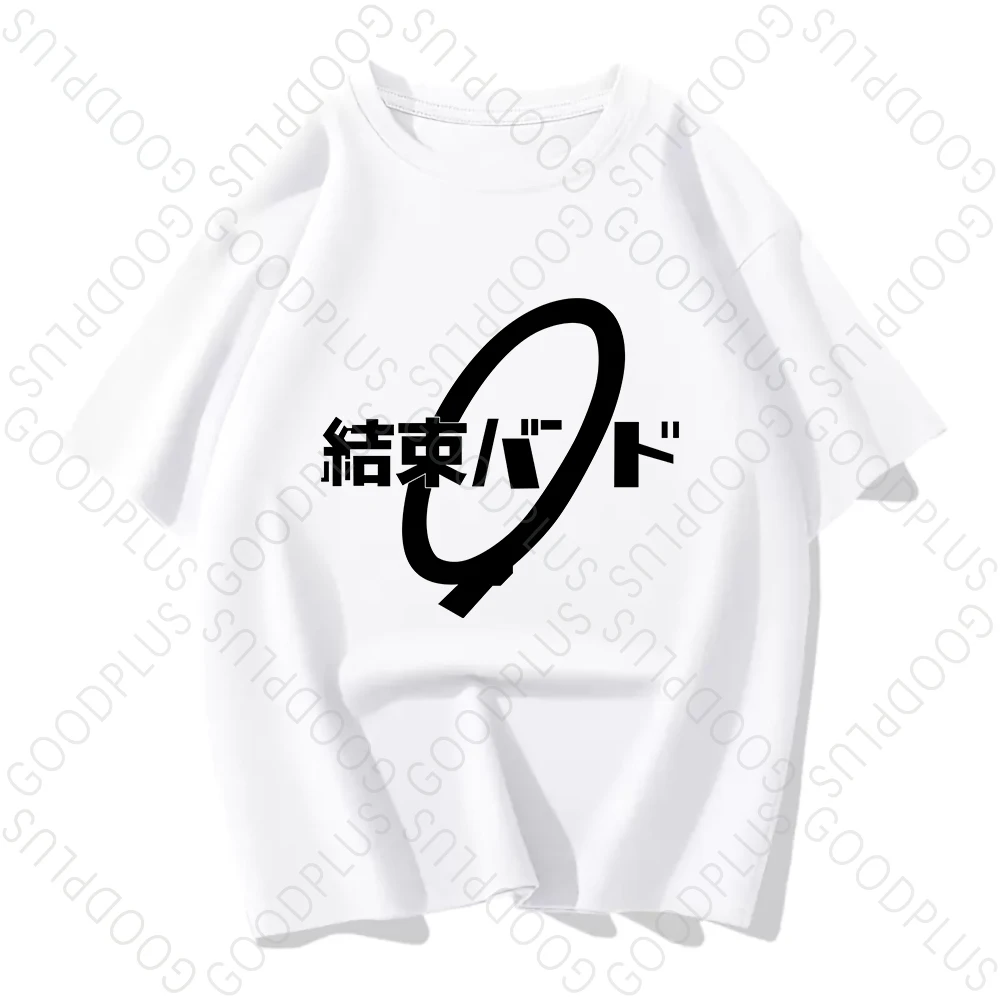 Bocchi The Rock! Oversized Anime T-shirt Women Cute Top Men Cotton Short Sleeve Manga Graphic Tee Summer Kawii Couple Clothing