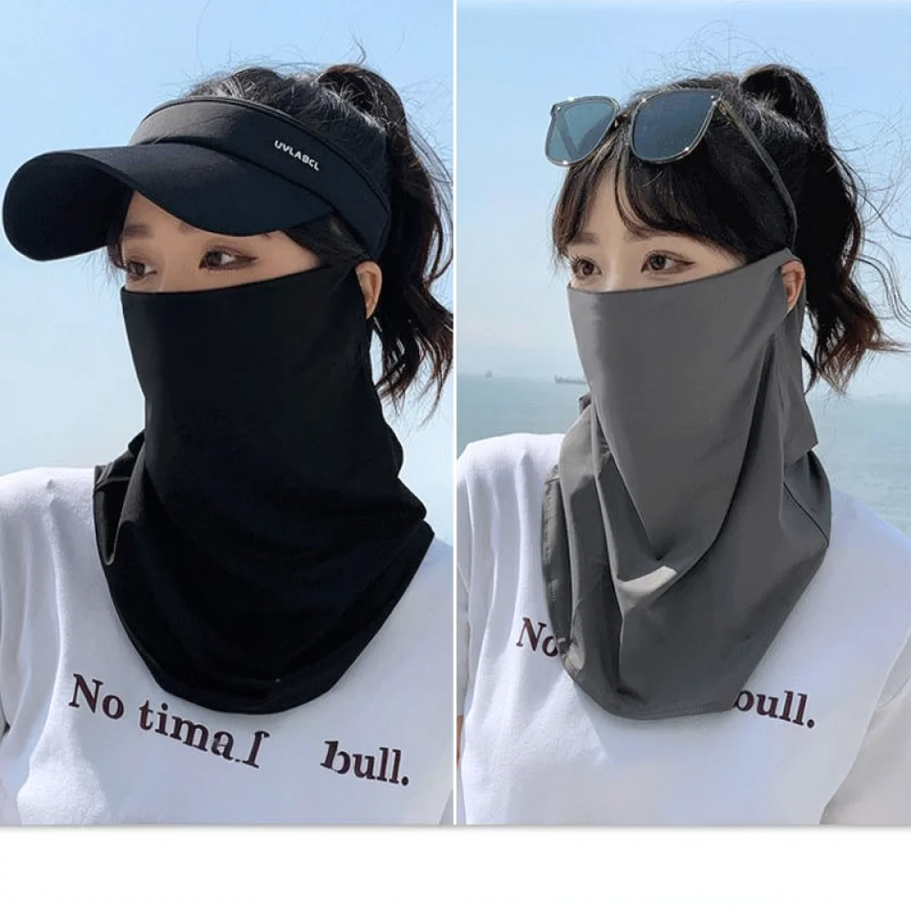 Outdoor Sports Face Mask Sunshade Ice Silk Neck Gaiter For For Jianba Chuancheng Breathable UV Protection Scarf