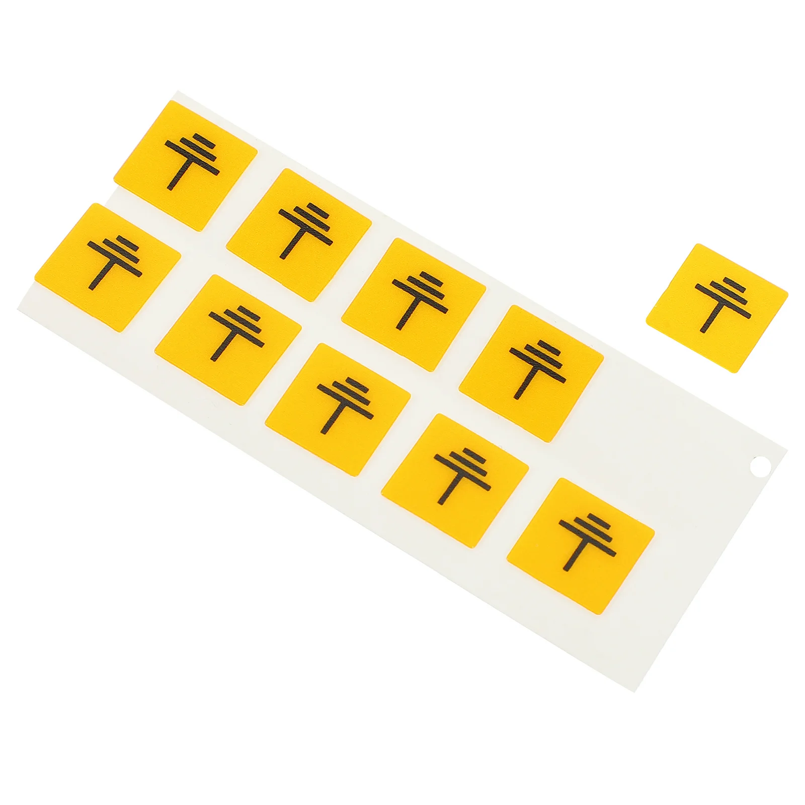 10Pcs Ground Connection Warning Labels Durable Pc Material Electrical Safety Stickers Machinery Equipment Warning