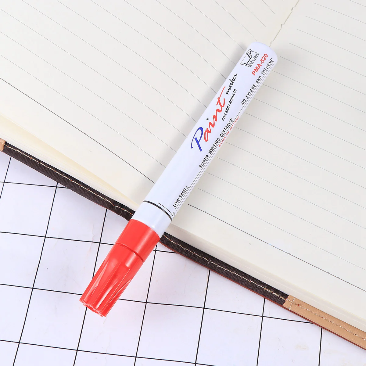 Car Paint Repair Pen Red Tool For -Up Rust Prevention On Metal Glass Wood Stone Plastic