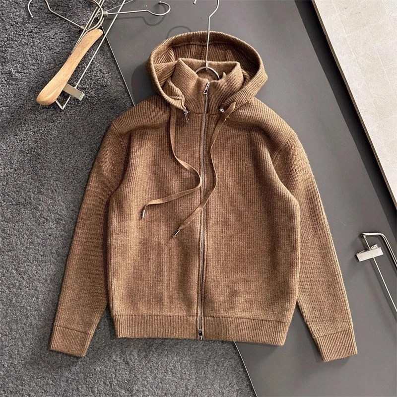 

Italian LP removable zip knit jacket
