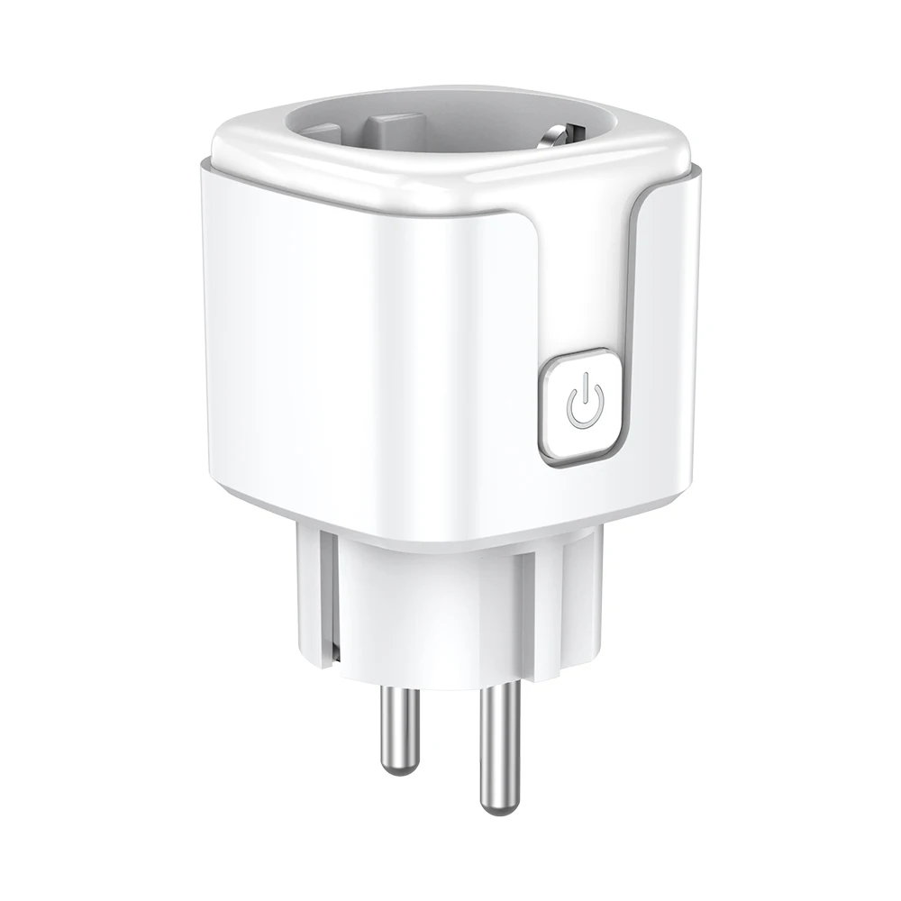 Zigbee3.0 Smart Socket Europese Plug 20A met Power Metering Alexa Voice Mobiele APP Afstandsbediening Home Assistant Zigbee2MQTT