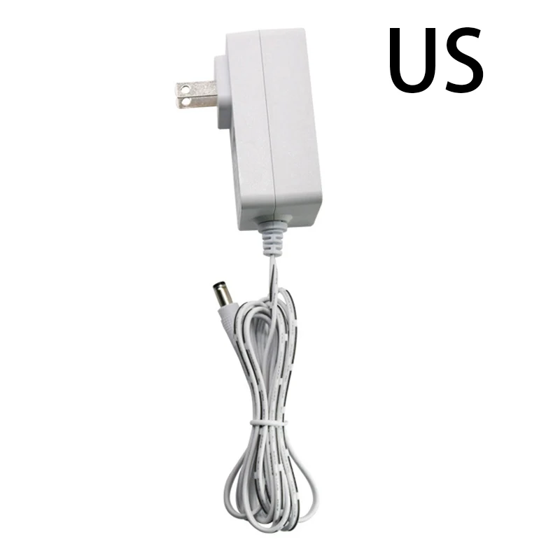 White Color Power Adapter DC5.5*2.1 12V 2A Wall Plug US/EU for Led Strip NVR DVR Security Camera TV Box Router Switch 110V 220V