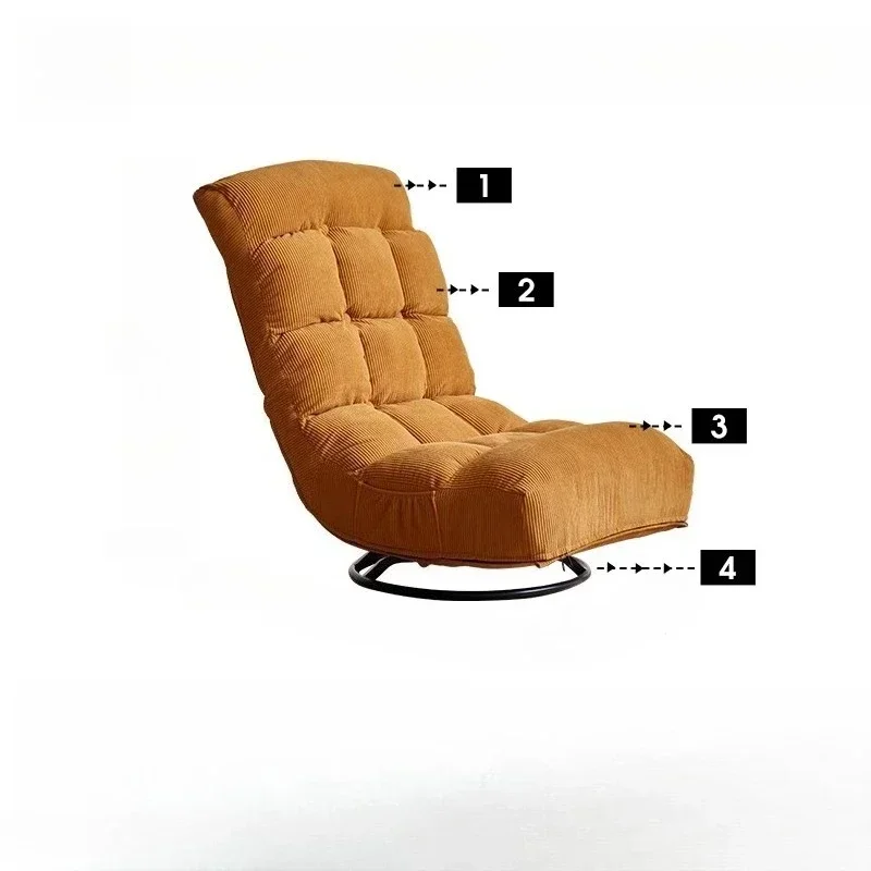 

Lazy sofa reclining and sleeping household single bedroom living room balcony rotating leisure folding chair