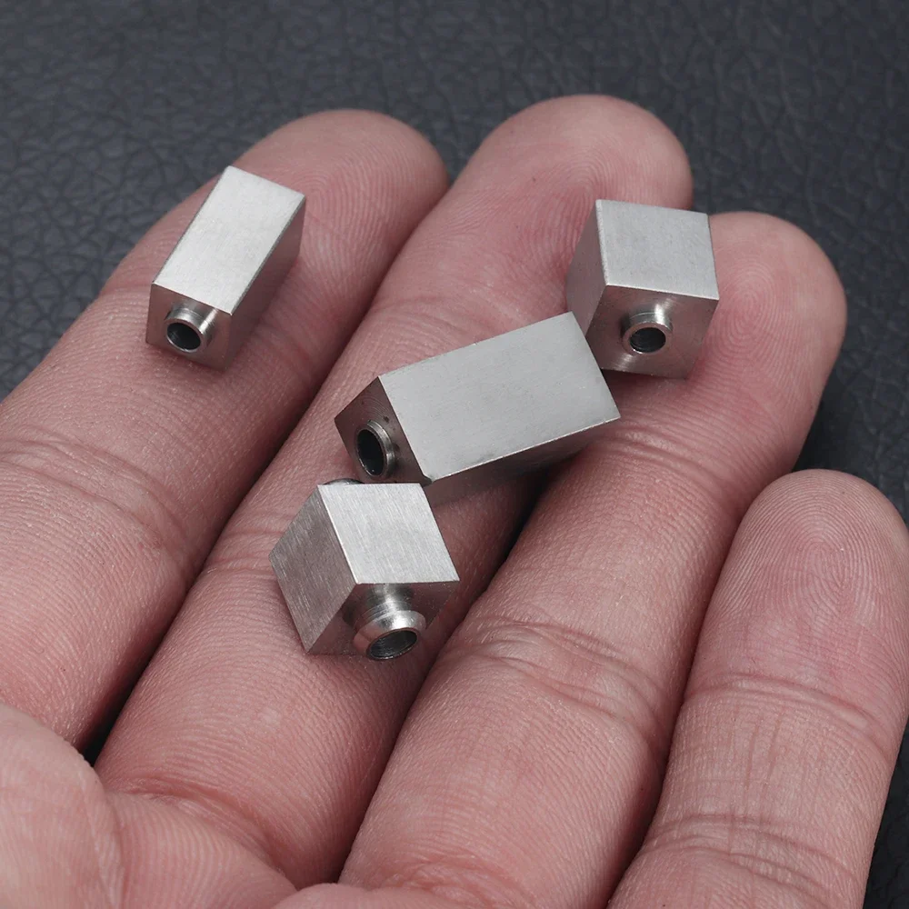 316L Stainless Steel Small Hole Beads Metal Slider Charm Spacer Beads For Jewelry Making Beaded Bracelet DIY Accessories