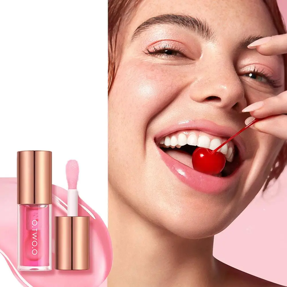 O.TWO.O Lip Oil Lip Plumper Highly Moisturizing lightweight Nonsticky Sexy Water Glossy Glitter Primer Tint Lip Balm Care Makeup