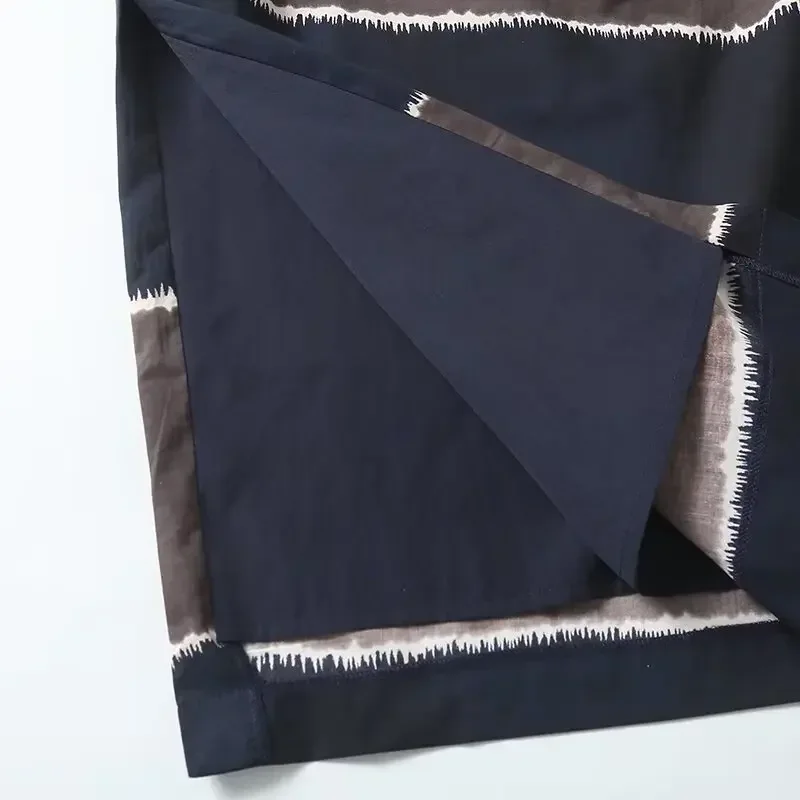 Dames 2024 Nieuwe Mode Temperament Joker Slanke Versie Side Split Rechte Rok Retro Hoge Taille Rits Rok Mujer