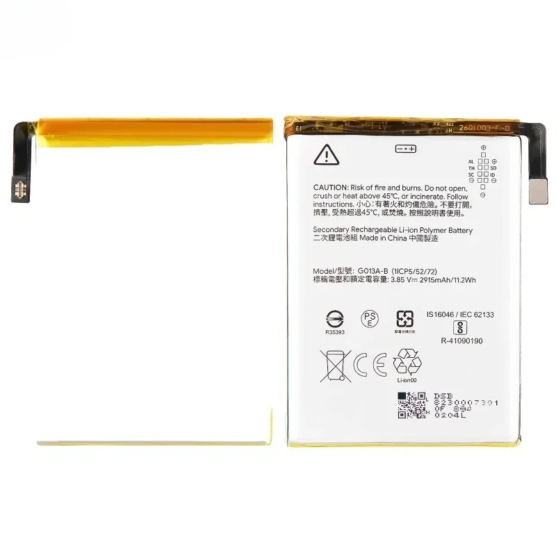 G013A-B  for Google Pixel 3 Mobile Phone Battery High Quality High Capacity Battery Replacement Bateria Grade A Cell with Tools