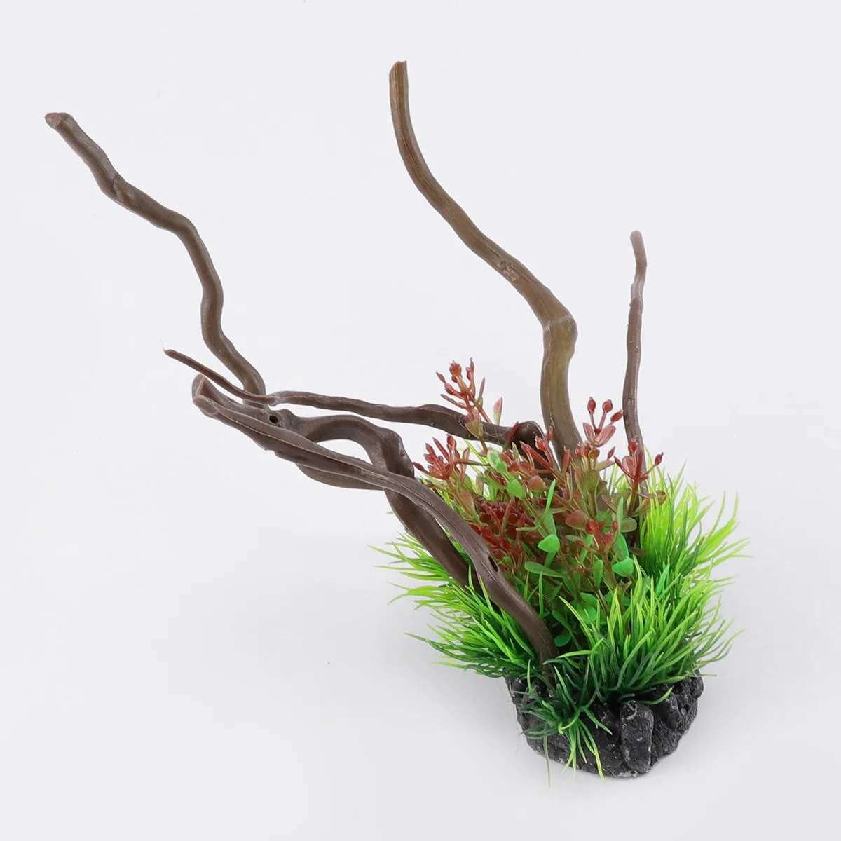 

Artificial Water Grass Fish Tank Plant Red Mini Landscape Aquarium Decoration Lifelike Ornament Suitable for Fresh Salt Water