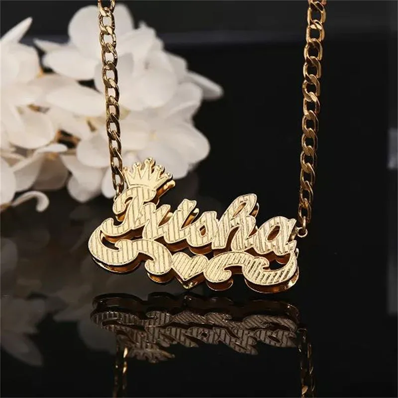 

Customize Art Font Photo Raper Boyfriend Chain Young Stylish Graffiti Best Friends Lovely Child Double Deck New Design 2024