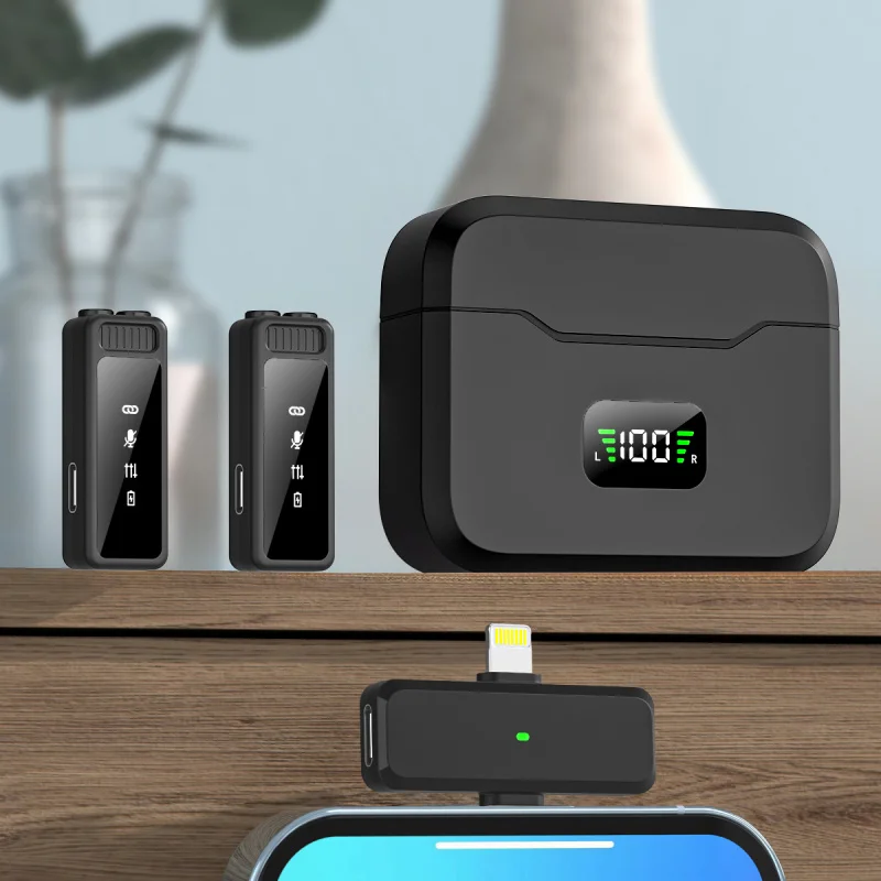 

K41 NEW Lavalier Microphone Portable Audio Video Recording Mini Microphone for iPhone Android PC Live Gaming Phone