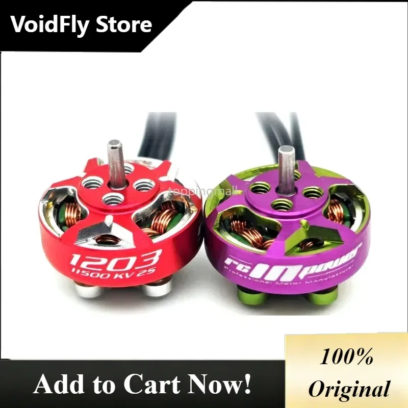 VoidFly 4pcs Rcinpower GTS V3 1203 11500KV 2S 8000KV 6000KV Brushless Motor for 2~3inch Propeller RC FPV Racing Drones Quadcopte