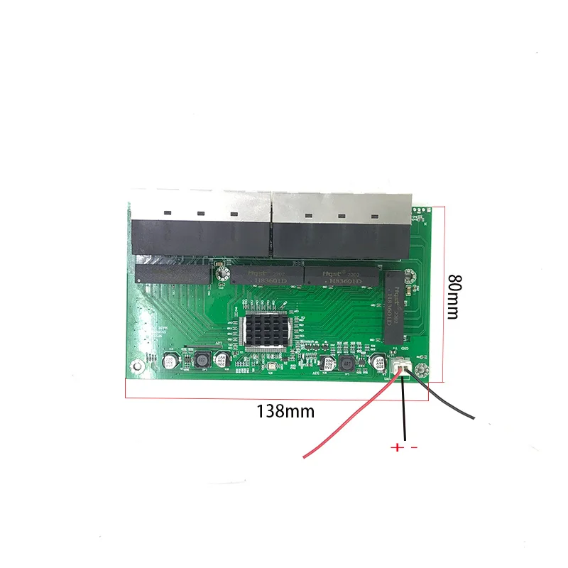 Módulo de interruptor Ethernet rápido OEM RJ45 de 16 puertos, concentrador Lan, enchufe estadounidense y europeo, adaptador de 5v-12V, fuente de alimentación, interruptor de red, placa base