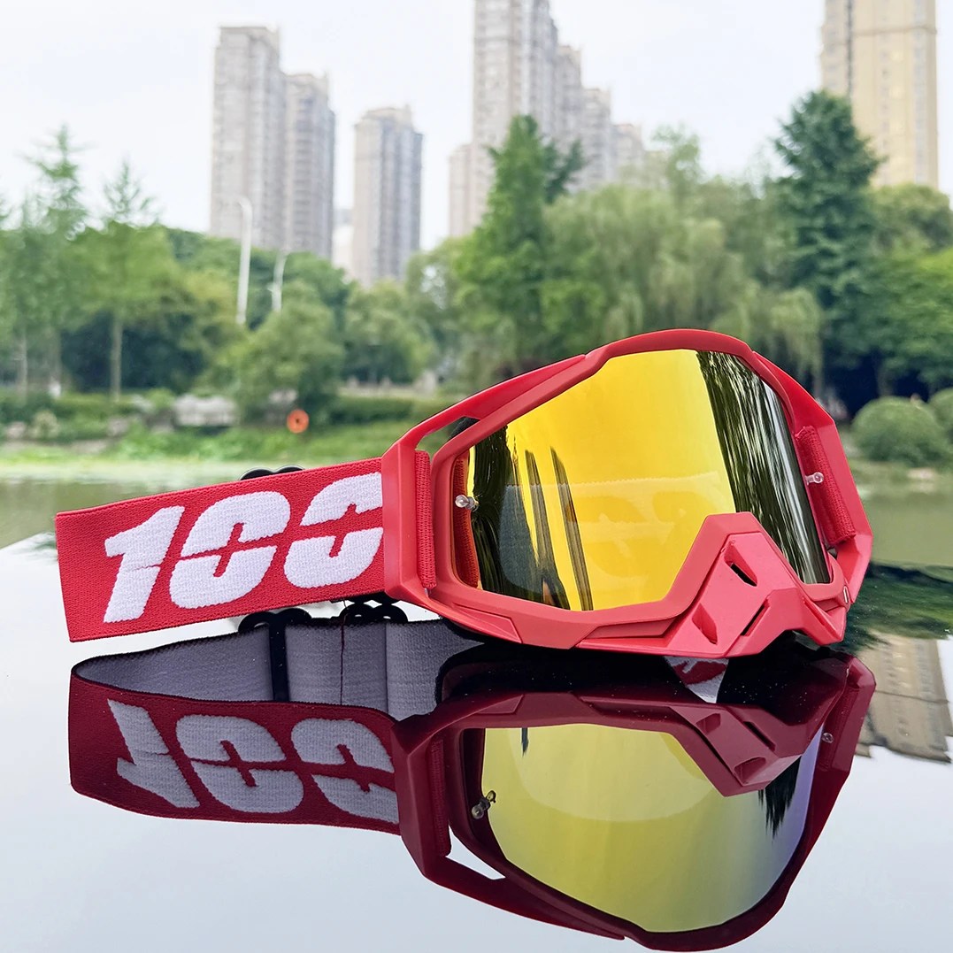 Neue Herren-Motocross-Brille Motorradbrille Enduro Anti-Beschlag-Fahrradbrille Moto Dirt Bike MX MTB Reitbrille HD Verspiegelte Gläser