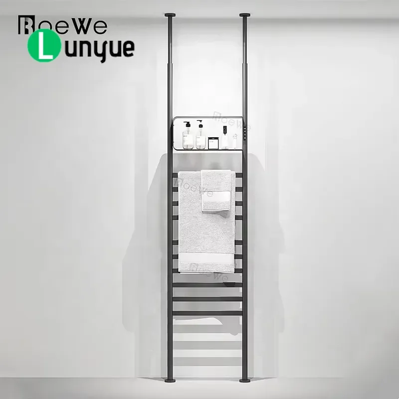 Electric Heated Towel Rack Floor Mounted Modern Design Bath Hot Towel Warmer for Bathroom Home Use