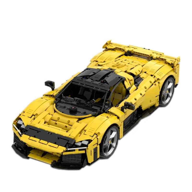 MOC-200968 New F80 Supercar Racing Car 1:8 Building Block Model5117Parts MOC Creative Boy Kids Birthday Building Blocks Toy Gift