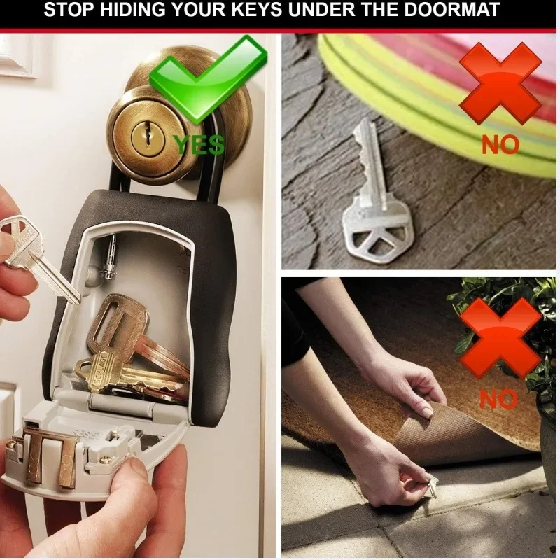 Master Lock 5400D Outdoor Home Hidden Anti-theft Key Safe Storage Box Combination Lock Alloy Material Security Key Box