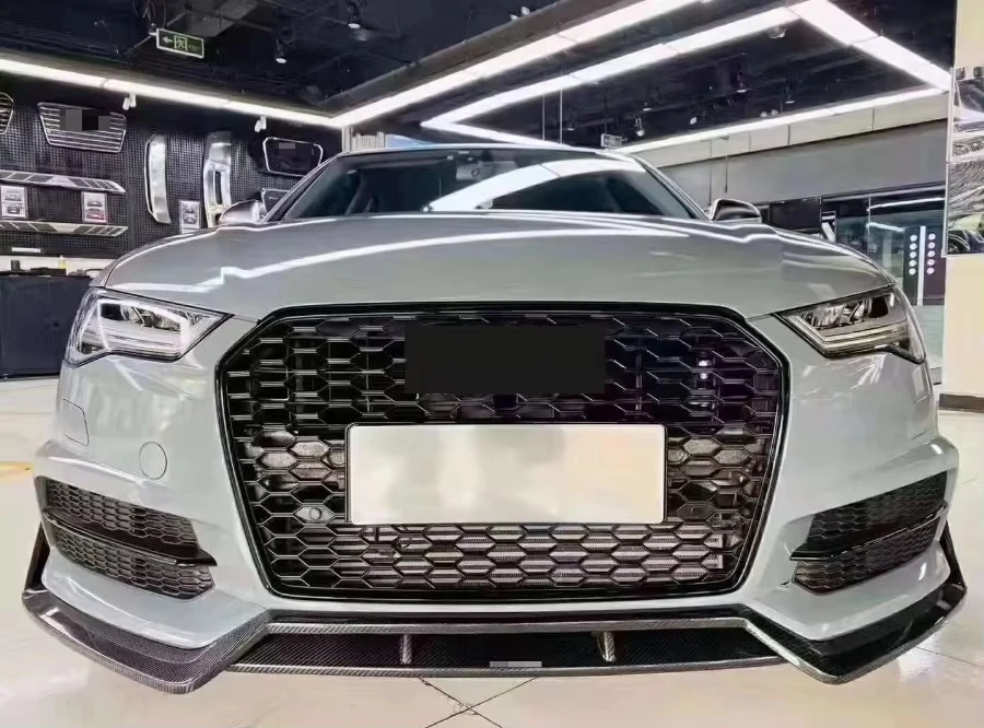 

Product Customization Real Carbon Fiber KB Style Front Lip forAu di A6 C7.5 S6 Sline 2016-2018 Auto Part A6 C7.5Front Bumper Lip