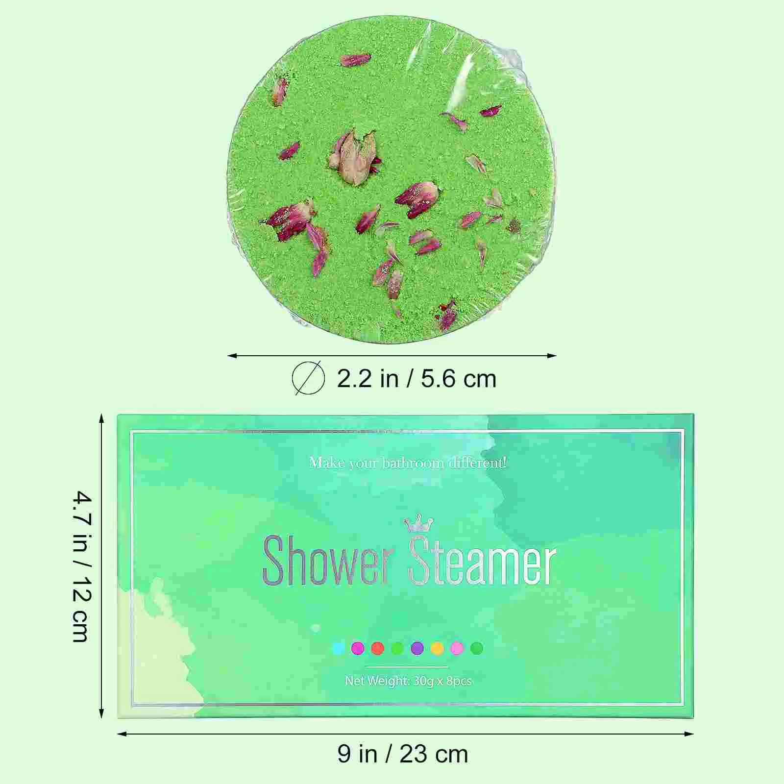 8-częściowe tabletki do gotowania na parze pod prysznic do aromaterapii klasy spa Naturalna sól do kąpieli Suszone kwiaty Idealne dla kobiet Delikatne dla rodziny