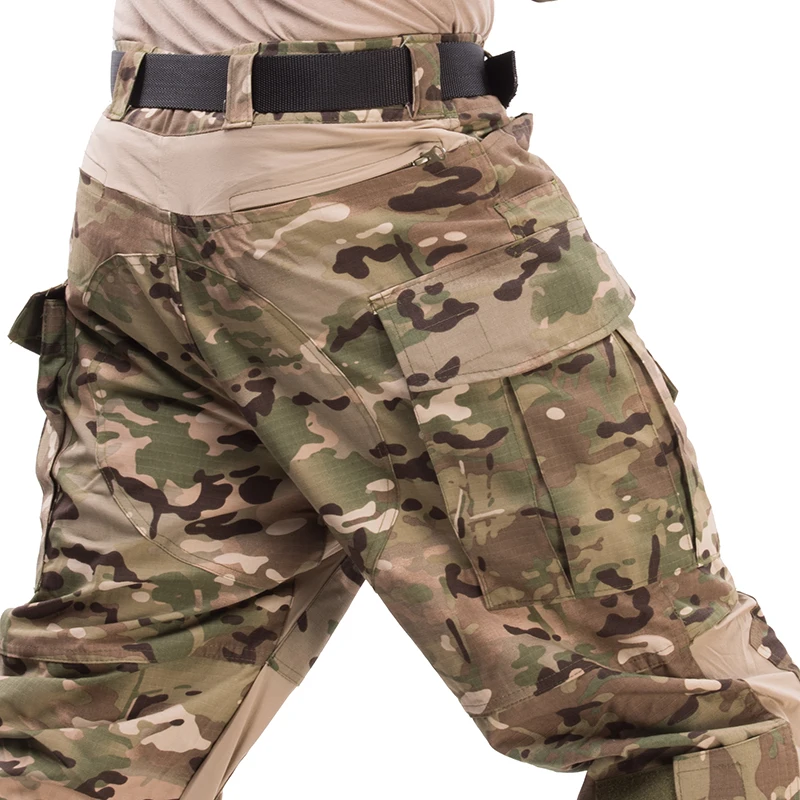 Uniforme tactique G3, combinaisons de Combat, combinaisons camouflage, ensembles résistants à l'usure, pantalons Cargo + coussin, ensemble de Camping de randonnée Airsoft