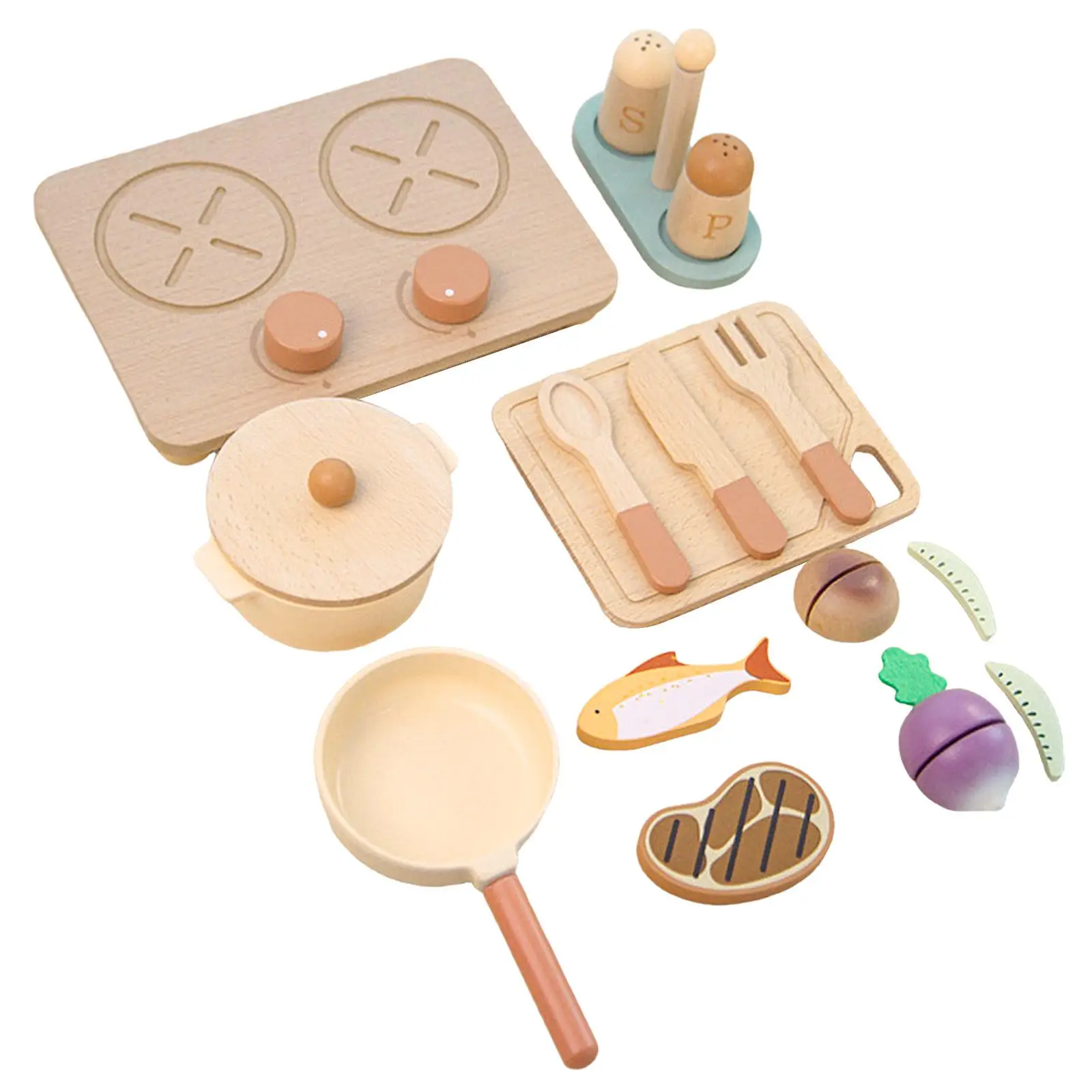 เล่นครัวสำหรับเด็กเล่นบทบาทการเรียนรู้การศึกษาสมมุติสมจริง