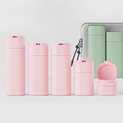 Travel Bottles Leak Proof 4 in 1 Containers for Toiletries Refillable Plastic Bottles with Lid Spray Lotion Shampoo
