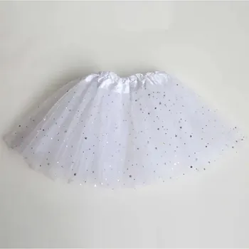 Kids Star Glitter Tutu Skirt 2 Kids Baby Star Glitter Dance Tutu Skirt For Girl Sequin 3 Layers Tulle Toddler Pettiskirt Children Chiffon 2-8T 2