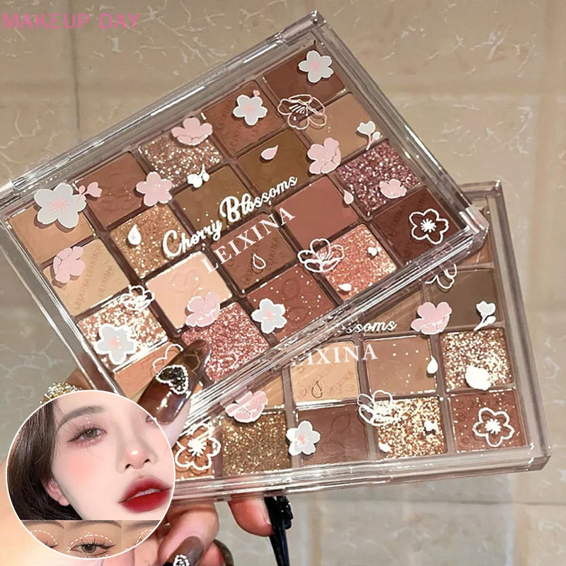 Placa de sombra de ojos de 20 colores, bandeja de sombra de ojos para principiantes, maquillaje, escultura, resalte, accesorios cosméticos para mujeres