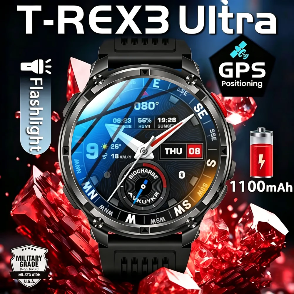 2026 T-Rex3 Ultra 1100mAh Battery 170+Sport Fitness LED Flas