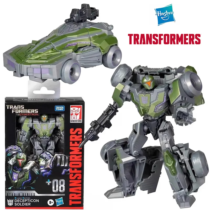 Hasbro Transformers WFC Studio Series SS08 Decepticon Soldier Game Edition Deluxe Class Original Action Figure Model Toy Gift