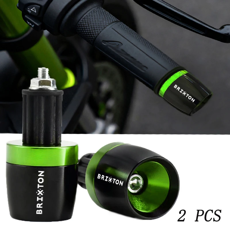 

For Brixton Cromwell 125 1200 Crossfire Storr 500 Sunray Felsberg 125 250 SK 8 2PCS Motorcycle Handlebar Grips Cap Plug