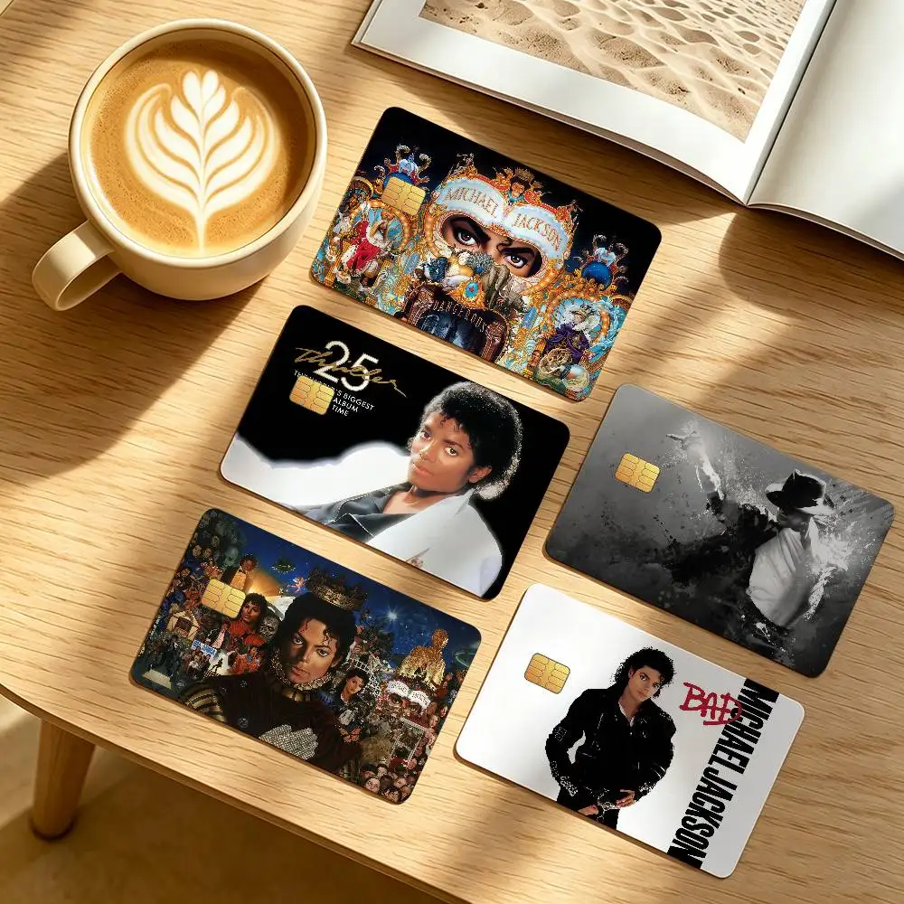 Singer Michael Jackson Credit Card Public Transportation Cards Protective Sticker Waterproof Card Face Decoration 4PCS