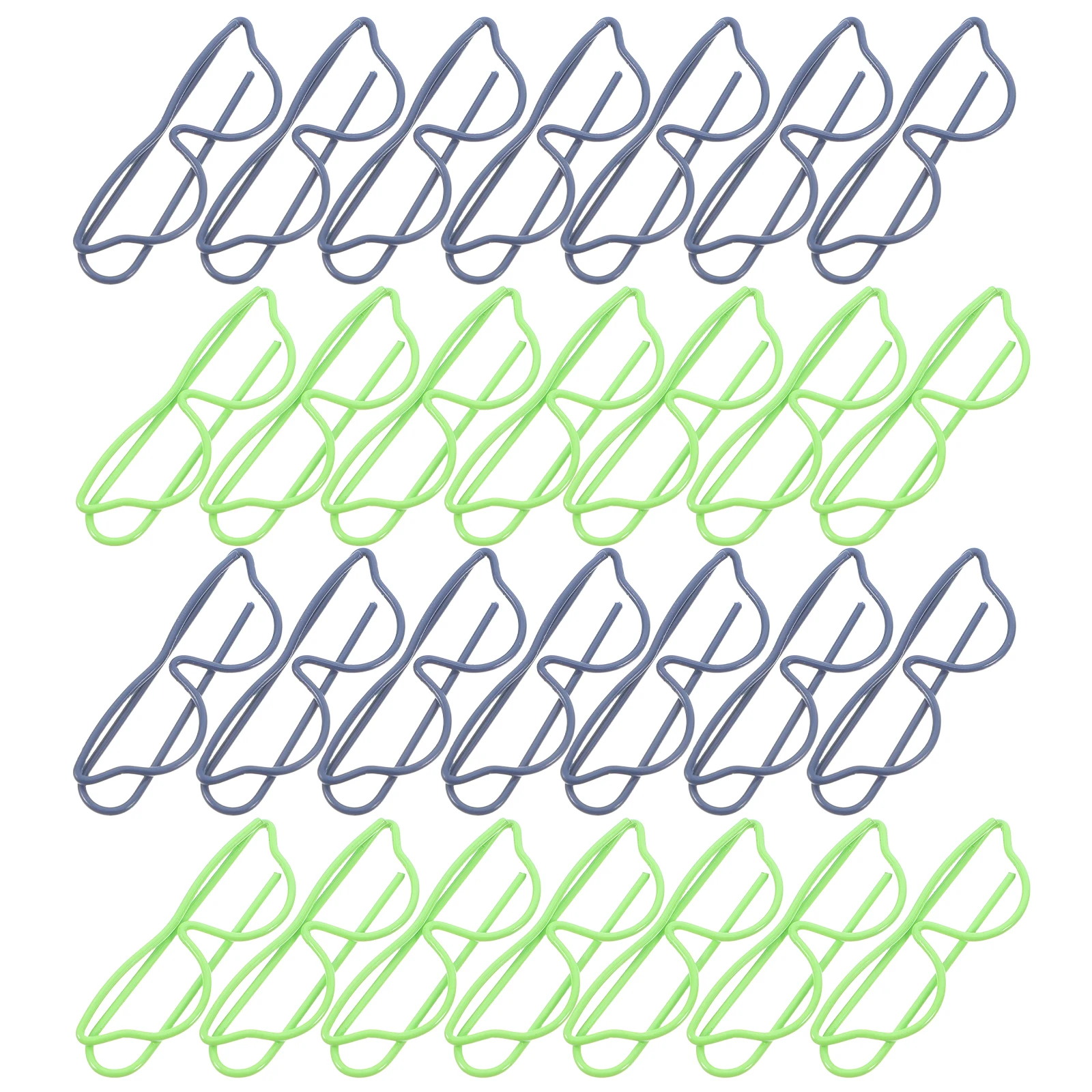 40 Stück Büroklammern in Brillenform, Büroklammern, Brillen, lustiges Dokument, Eisen, Notizbuch, Büro