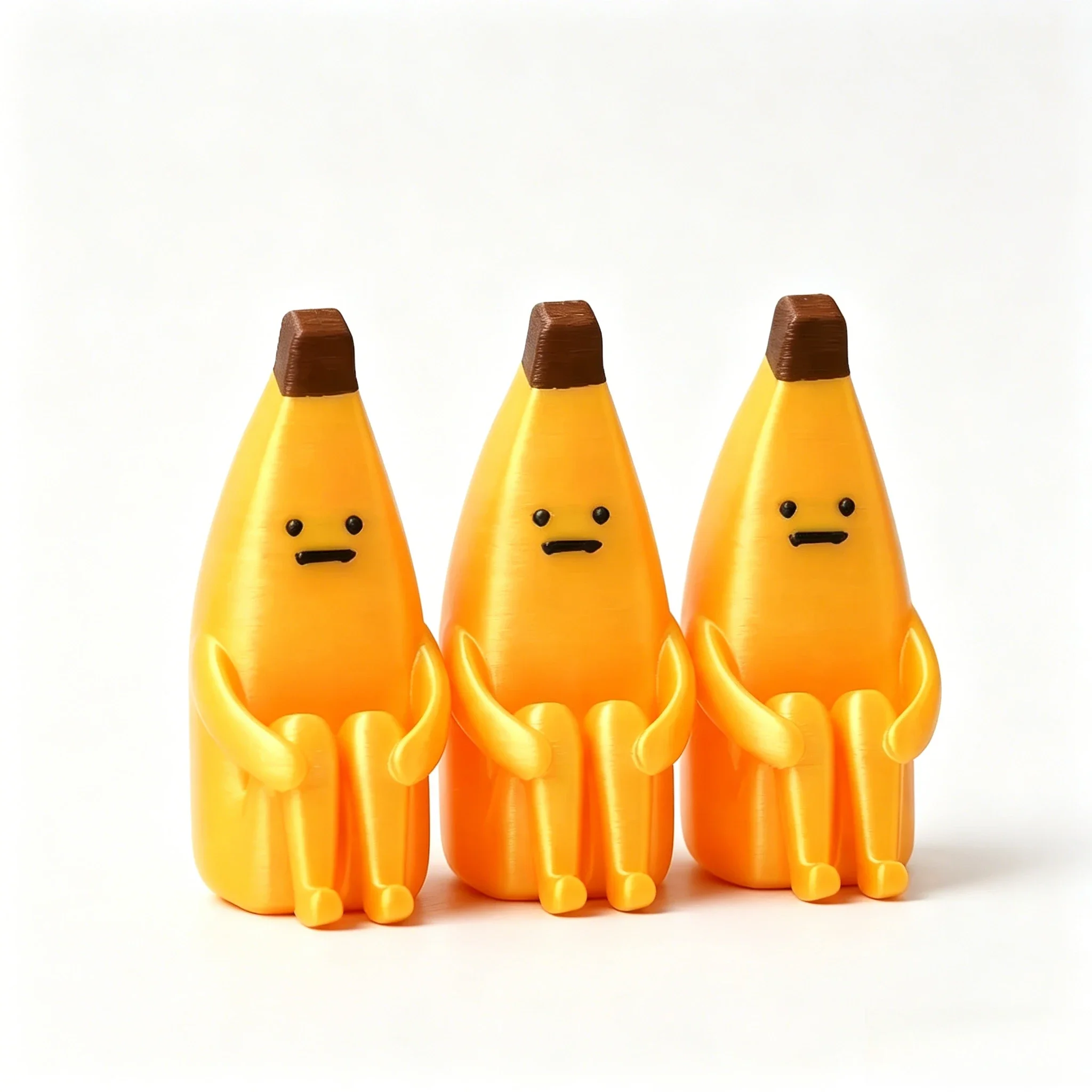 Kreative Handgefertigte Bananen-Figur Computermonitor-Dekoration, Personalisierte Tier-Sammlerfiguren für Heim- und Bürodekoration – Detail 9