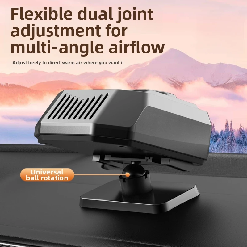 

Efficient 12V Car Heater for Windshield Defogging Fast Heating 360 Degree Adjustable Airflow with Automatic Shutoff