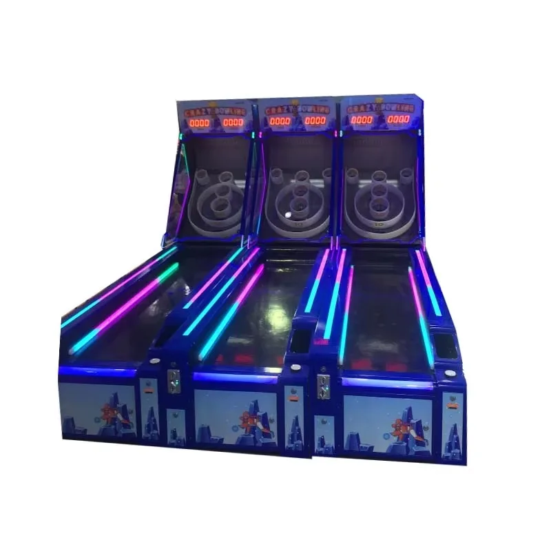 Indoor Playground Kids Bowling Alley 3 Players Bowling Machine for Sale Commercial Entertainment Center Custom