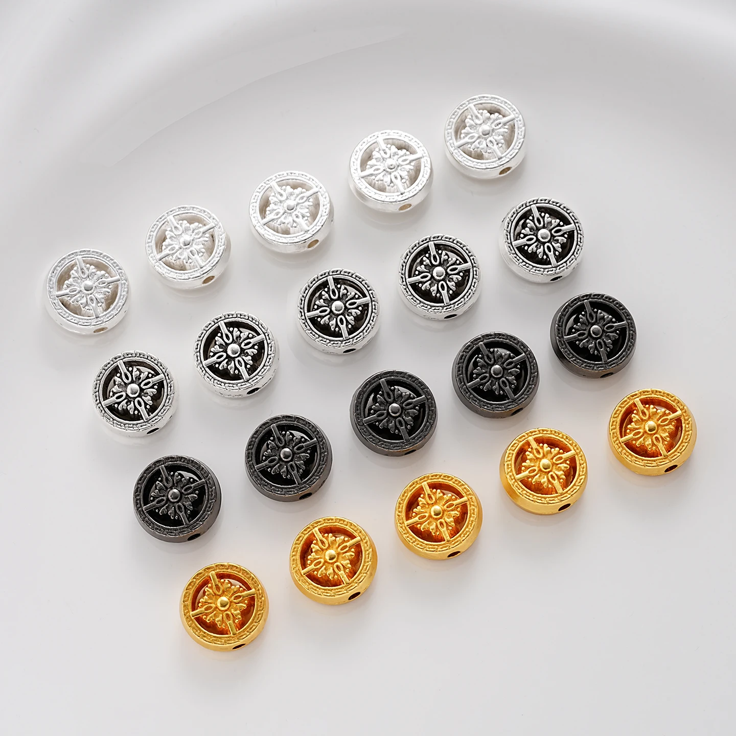 

10/50pcs 5x11.5mm Gold Silver Alloy Beads Charms for DIY Charms Bracelet Necklace Jewelry Making Accessories