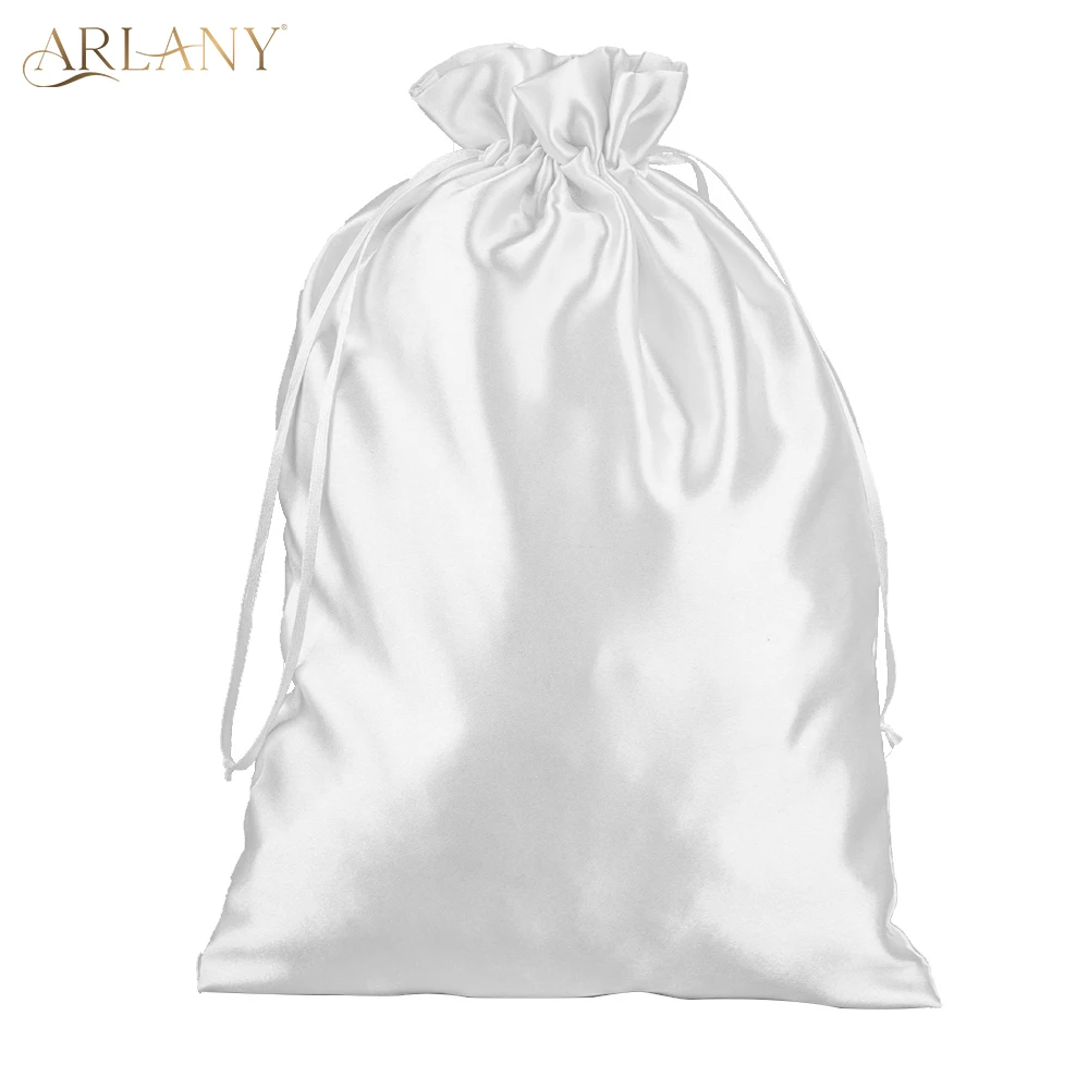 Arlany 10 pçs mancha peruca saco de armazenamento sacos de extensão do cabelo com cordão malotes de viagem sacos de armazenamento de transporte de trama presente