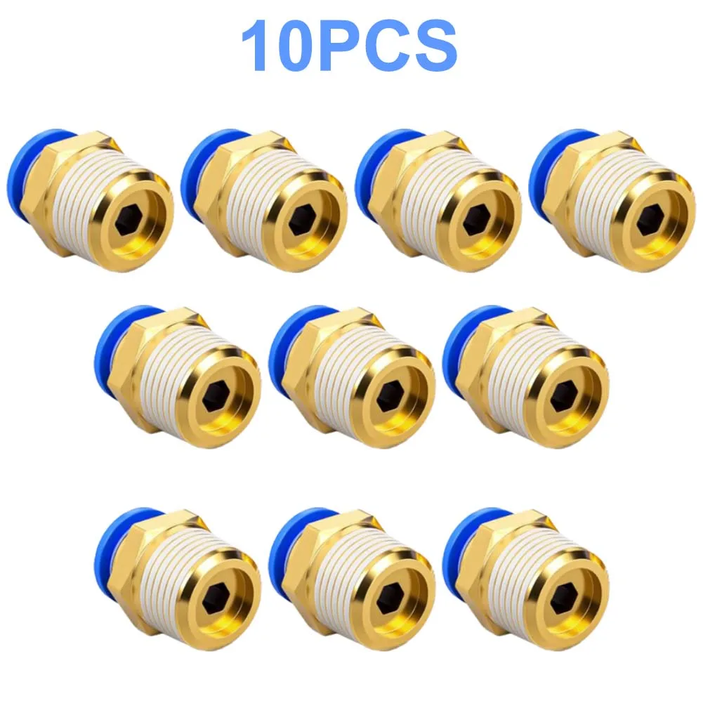 Air Fitting PC6-02 Fitting For Larger Installations Easy Installation High Pressure Resistant Leakage Prevention For PA Tubes