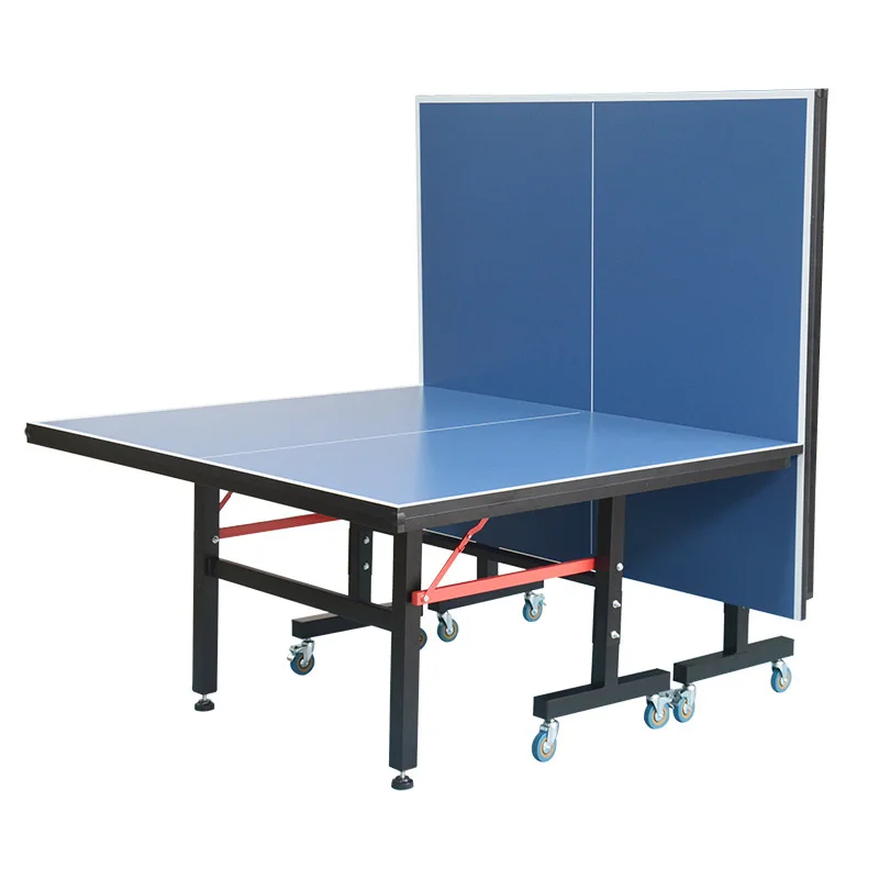 Indoor 25MM opvouwbare standaardformaat professionele opvouwbare tafeltennistafel met wielen