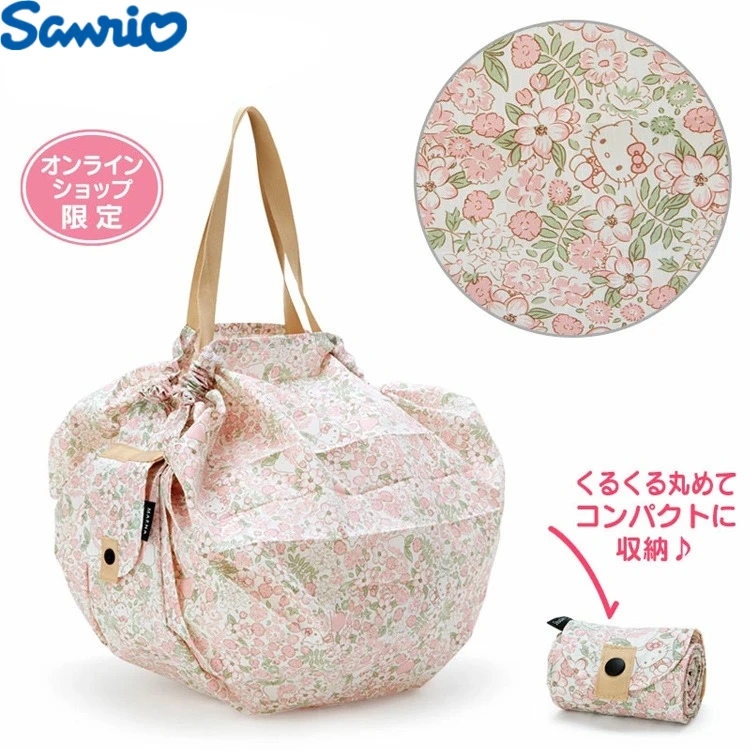 

Hello Kittys Crossbody Bag Water Proof Large Capacity Portable Shopping Bags Foldable Cartoon Storage Bags for Woman Sanrio Gift