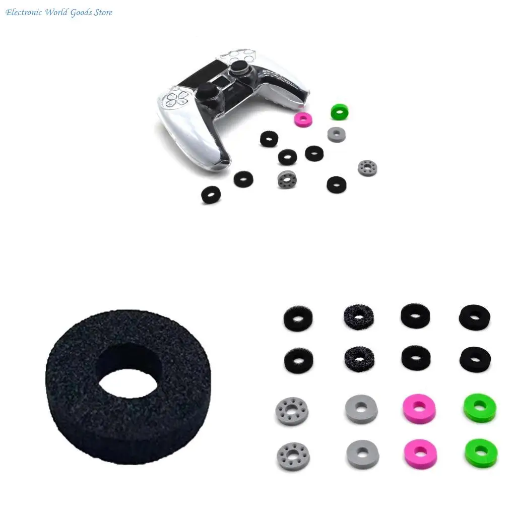 A3PD Gamepad Aim Assist Rings for Gaming Controller Auxiliary Sponge Rings Precisions Rings 16Pcs Motion Control Rings
